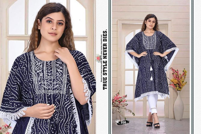 Beauty Queen Airy 1 Rayon Designer Party Wear Kaftan Kurti Collection